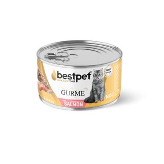 Bestpet Gurme Somonlu Kısırlaştırılmış Kedi Konservesi 85g - Jöleli - Jelly Soslu