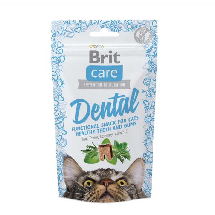 Brit Care C Vitaminli ve Biberiyeli Kedi Ödül Maması 50g - Diş Sağlığı Destekleyici