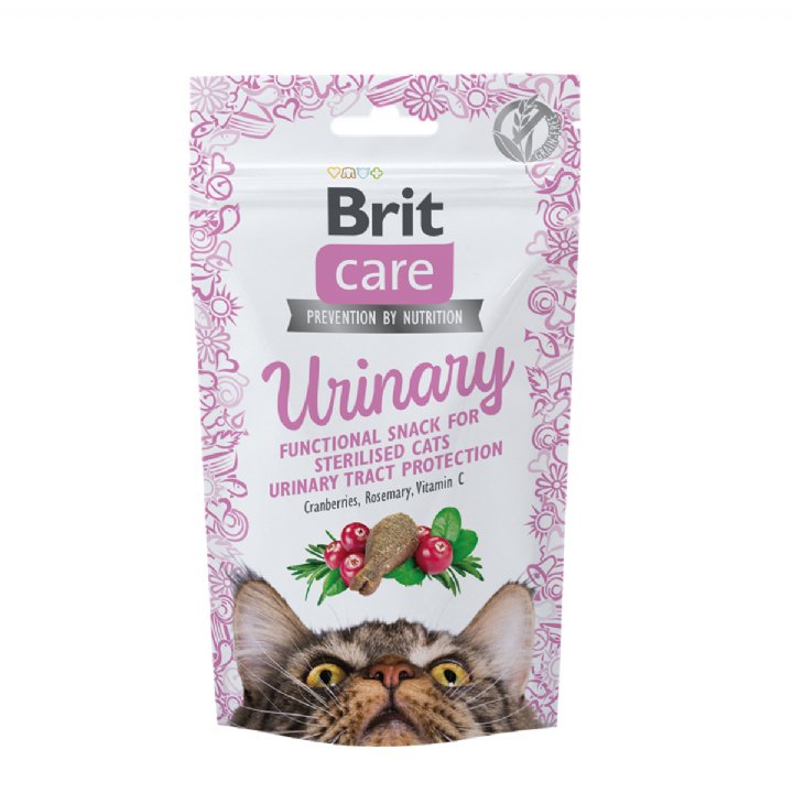 Brit Care Kızılcıklı ve Biberiyeli Kedi Ödül Maması 50g - C Vitaminli - İdrar Yolu Destekleyici