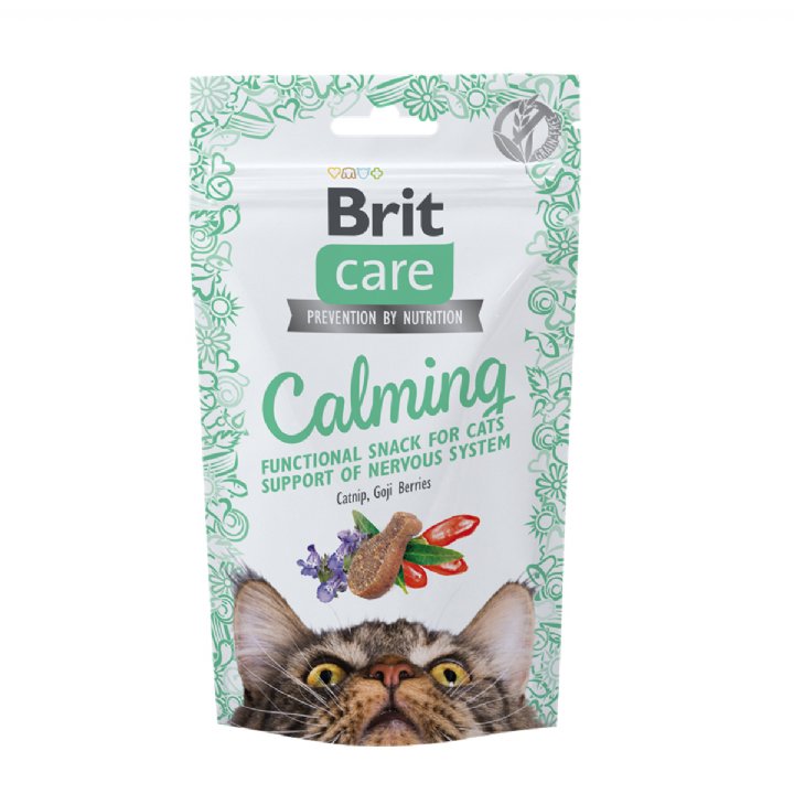 Brit Care Kedi Naneli ve Goji Meyveli Sakinleştirici Kedi Ödül Maması 50g