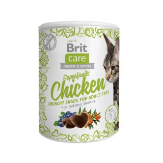 Brit Care Tavuklu - Deniz İğdeli ve Yabanmersinli Superfruits Kedi Ödül Maması 100g
