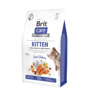 Brit Care Somonlu Hassas Sindirim ve Güçlü Bağışıklık Yavru Kedi Maması 2kg - Hipoalerjenik