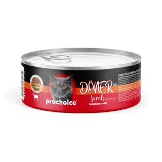 Prochoice DÖNER Bites Kuzu Etli Yetişkin Kedi Konservesi Soslu 70g