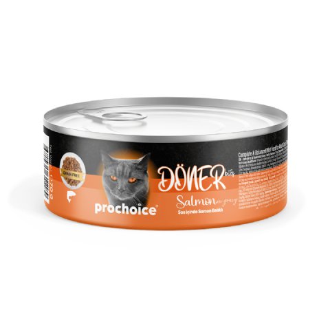 Prochoice DÖNER Bites Somonlu Yetişkin Kedi Konservesi Soslu 70g