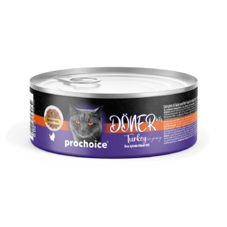 Prochoice DÖNER Bites Hindili Yetişkin Kedi Konservesi Soslu 70g