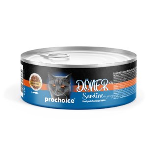 Prochoice DÖNER Bites Sardalyalı Yetişkin Kedi Konservesi Soslu 70g