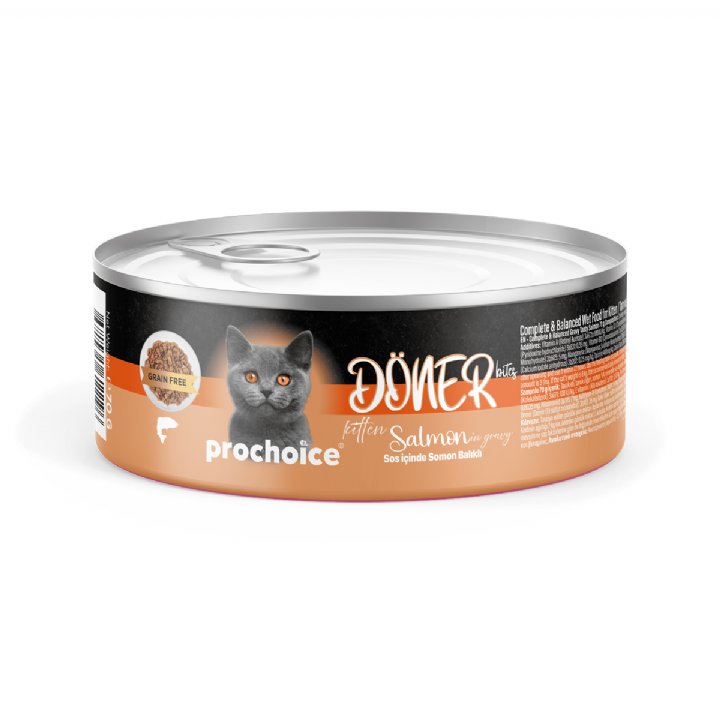 Prochoice DÖNER Bites Somonlu Yavru Kedi Konservesi Soslu 70g
