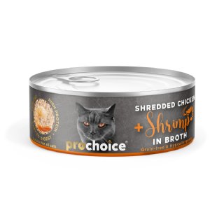 Prochoice Deluxe Parça Tavuklu ve Karidesli Kedi Konservesi 70g - Hipoalerjenik
