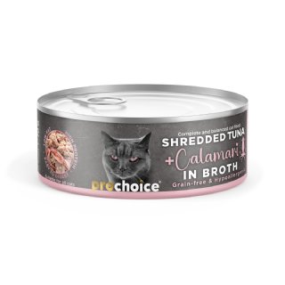 Prochoice Deluxe Parça Ton Balıklı ve Kalamarlı Kedi Konservesi 70g