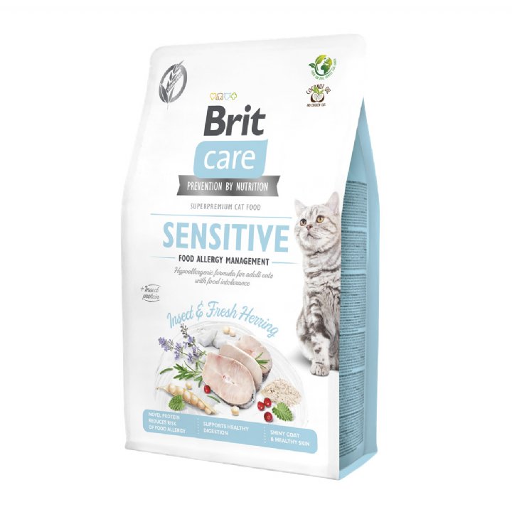 Brit Care Böcek Proteinli ve Ringa Balıklı Alerji Yönetimi Kedi Maması 2kg