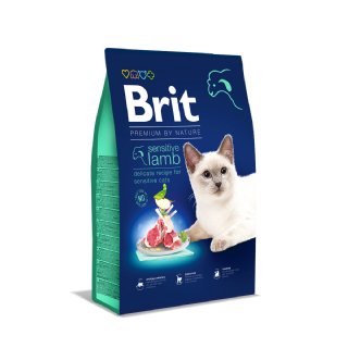 Brit Premium Kuzu Etli Sensitive Hipoalerjenik Kedi Maması 8kg - (Hassas Sindirimli Kediler İçin)