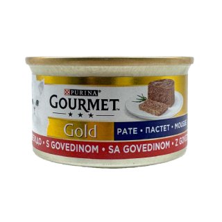 Gourmet Gold Sığır Etli Yaş Kedi Konservesi 12x85gr - Kıyılmış