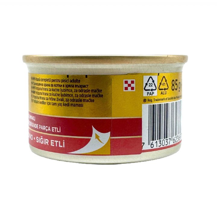 Gourmet Gold Sığır Etli Yaş Kedi Konservesi 24x85gr - Parça Etli