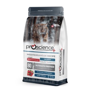 Pro Science Somonlu Yetişkin Kedi Maması 1,5kg - Hipoalerjenik - Sensitive Beauty