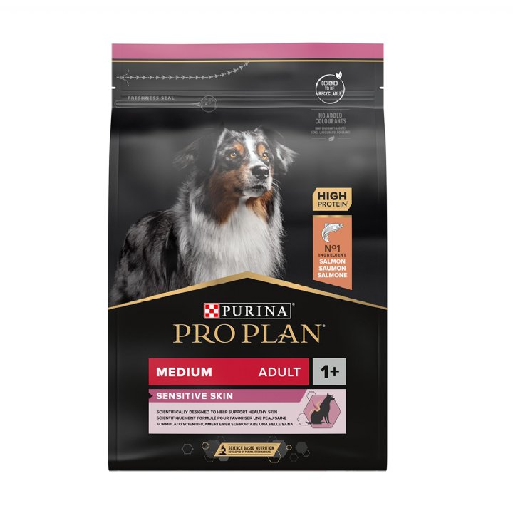 Pro Plan Medium Somonlu Yetişkin Köpek Maması 3kg - Sensitive Skin