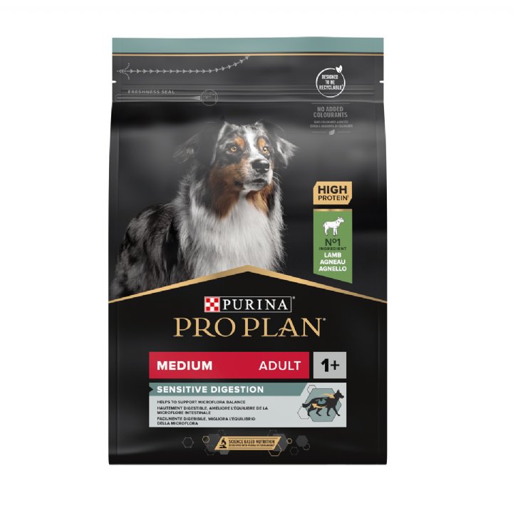 Pro Plan Medium Sensitive Digestion Kuzu Etli Yetişkin Köpek Maması 3kg