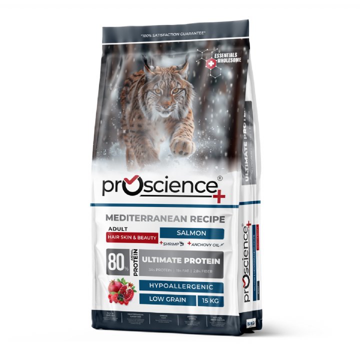 Pro Science Somonlu Yetişkin Kedi Maması 15kg - Hipoalerjenik - Hair Skin