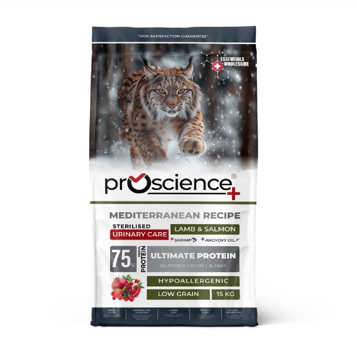 Proscience Kuzu Etli ve Somonlu Kısırlaştırılmış Kedi Maması 15kg