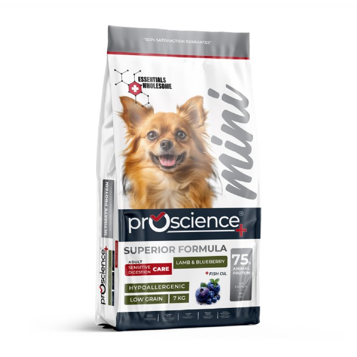 Proscience Küçük Irk Kuzu Etli ve Yaban Mersinli Yetişkin Köpek Maması 7kg
