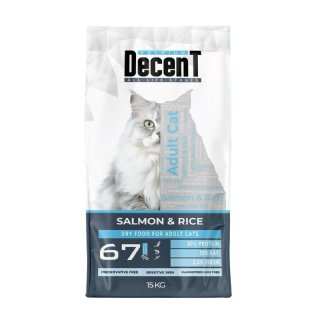 Decent Somonlu Yetişkin Kedi Maması 15kg