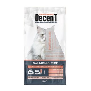 Decent Somonlu Kısırlaştırılmış Kedi Maması 15kg