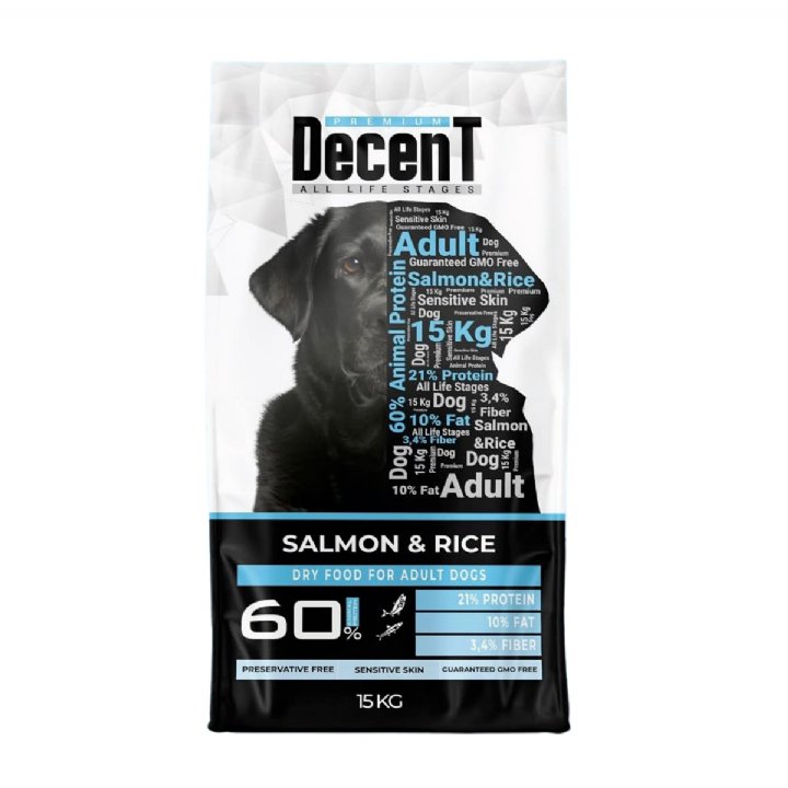 Decent Somonlu Yetişkin Köpek Maması 15kg