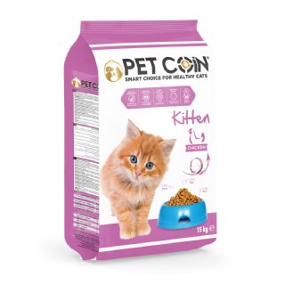 Petcoin Tavuklu Yavru Kedi Maması 15kg