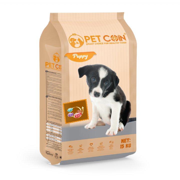 Petcoin Puppy Kuzu Etli Yavru Köpek Maması 15kg