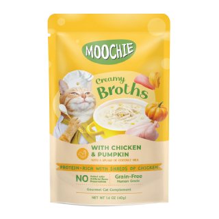 Moochie Tavuklu ve Balkabaklı Çorba 40g - Kedi Ödülü