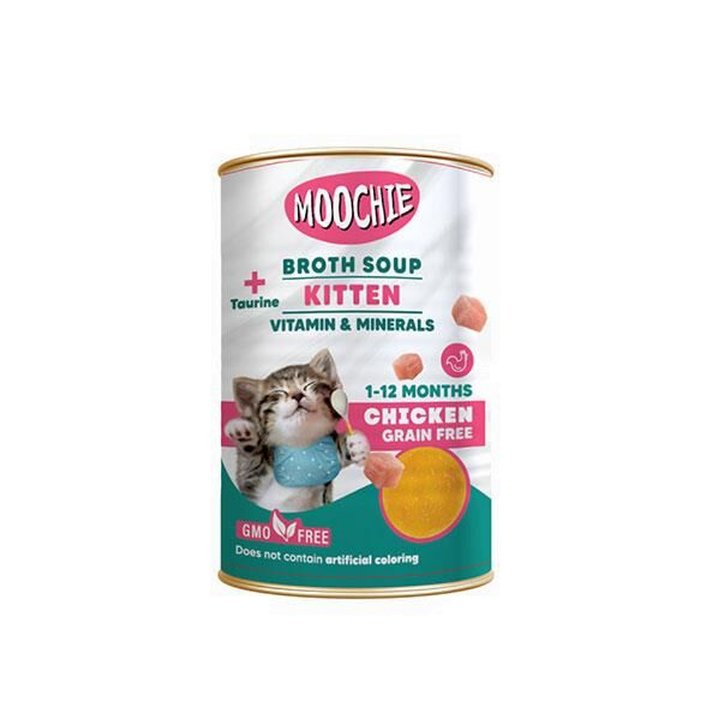 Moochie Tavuklu Yavru Kedi Et Suyu Çorbası 135 Ml