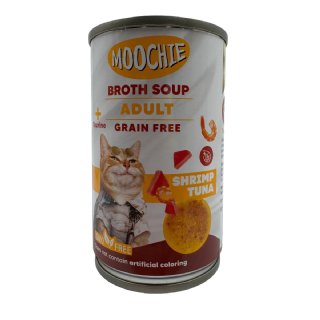 Moochie Karidesli ve Ton Balıklı Yetişkin Kedi Et Suyu Çorbası 135 Ml