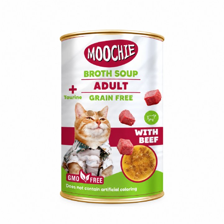 Moochie Dana Etli Yetişkin Kedi Et Suyu Çorbası 135 Ml