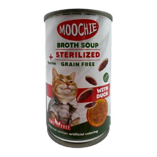 Moochie Ördekli Kısırlaştırılmış Kedi Et Suyu Çorbası 135 mL