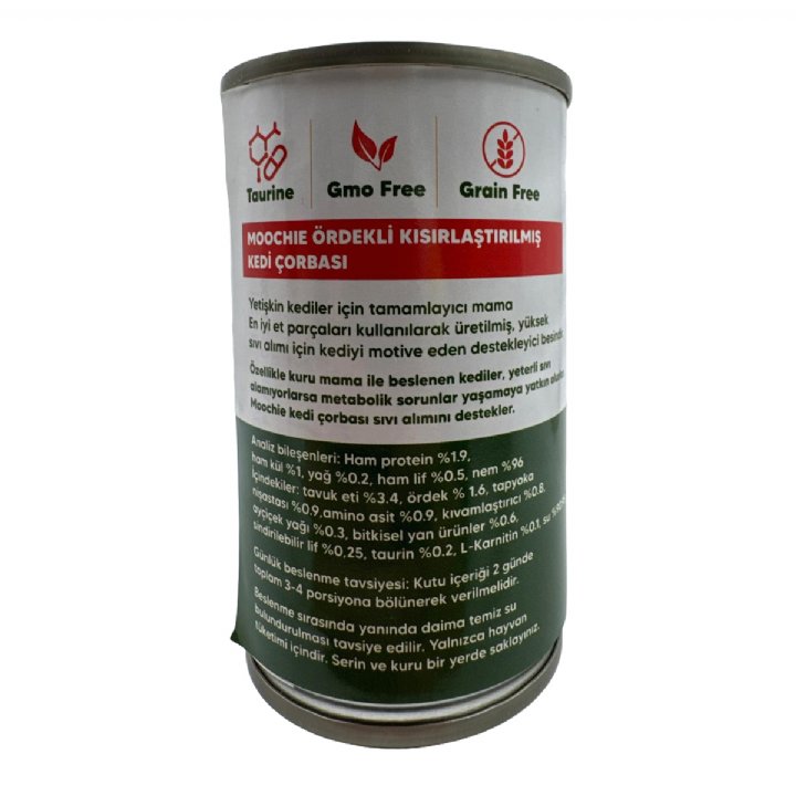 Moochie Ördekli Kısırlaştırılmış Kedi Et Suyu Çorbası 135 mL