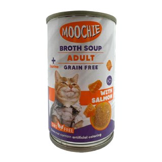 Moochie Somonlu Yetişkin Kedi Et Suyu Çorbası 135 mL