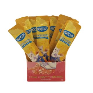 Moochie Ton Balıklı ve Katsuobuşili Sıvı Kedi Ödül Maması 30x15g